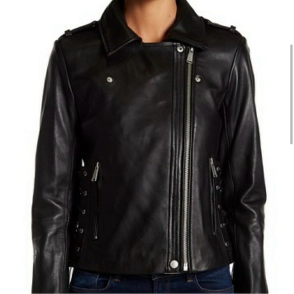 BCBG Generation Leather Jacket - Picture 4 of 7
